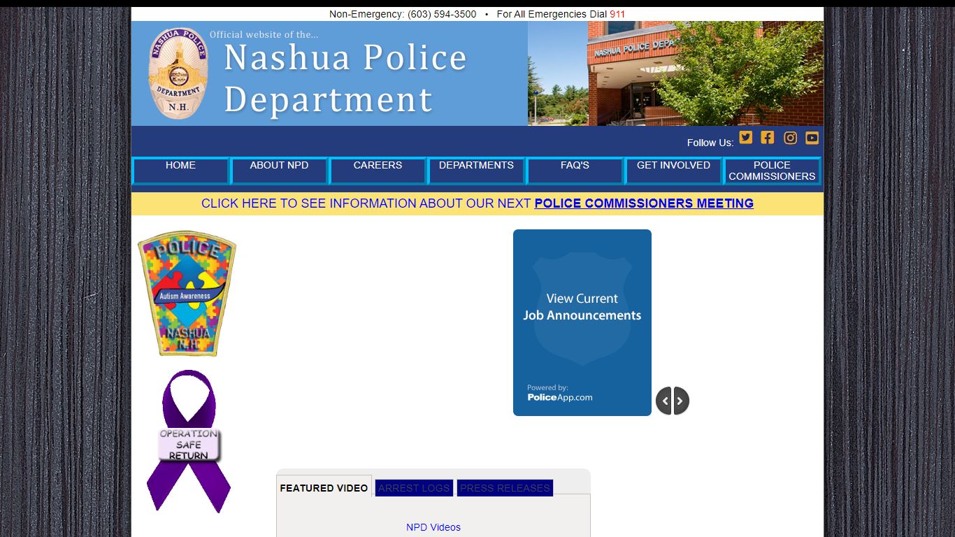 The Official Website of the Nashua Police Department - Nashua, NH ...